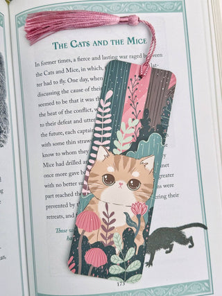 Paper Cat Club - Forest Blooms - Bokmerke med Rosa Dusk - COLORPOP