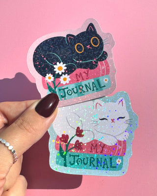 Paper Cat Club - My Journal White Cat - Klistremerke - COLORPOP