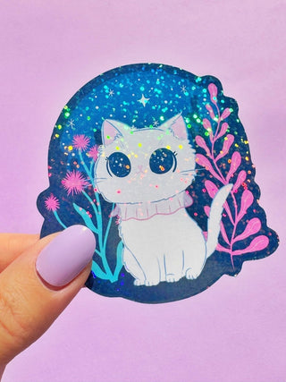 Paper Cat Club - Stargazing Cat - Klistremerke - COLORPOP