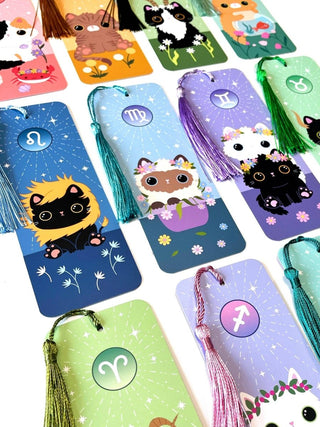 Paper Cat Club - Zodiac Kitty Stjernetegn - bokmerke - COLORPOP
