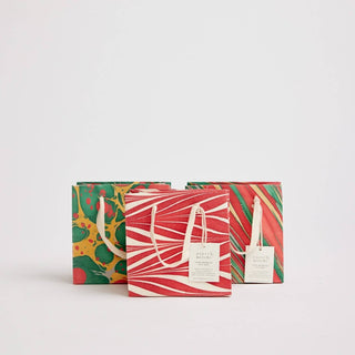 Paper Mirchi - Håndlaget Marmorert Gavepose (Small) - Christmas Glitz - COLORPOP
