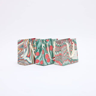 Paper Mirchi - Håndlaget Marmorert Gavepose (Small) - Christmas Splendour - COLORPOP
