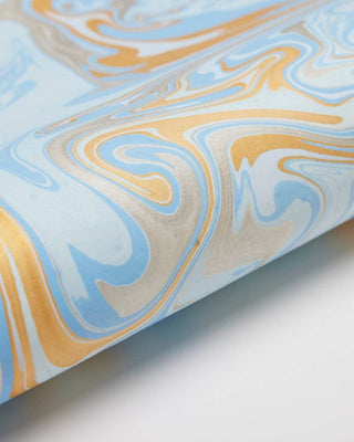 Paper Mirchi - Håndlaget Marmorert Papir - Free Spirit Powder Blue - COLORPOP