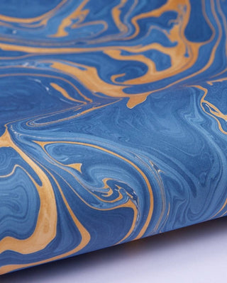 Paper Mirchi - Håndlaget Marmorert Papir - Ink Blue - COLORPOP