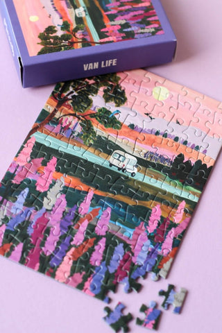 Piecely Puzzles - Van Life Puslespill 99 brikker - COLORPOP