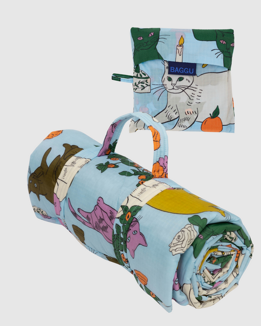 BAGGU Piknik-teppe og Handlenett Bundle - Cats