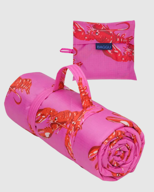 BAGGU Piknik-teppe og Handlenett Bundle - Hummer