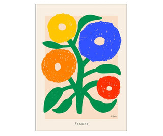 Poster & Frame - Madelen - Peonies A5 - COLORPOP