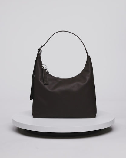 BAGGU Recycled Leather Shoulder Bag - Brown