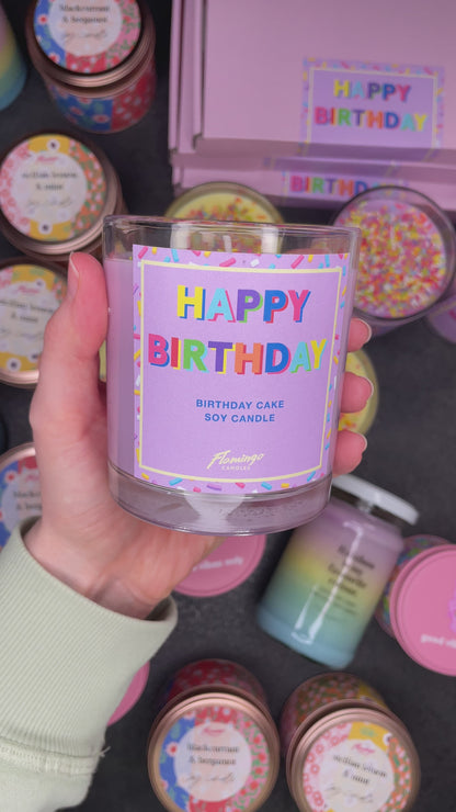 Happy Birthday Sprinkle Candle