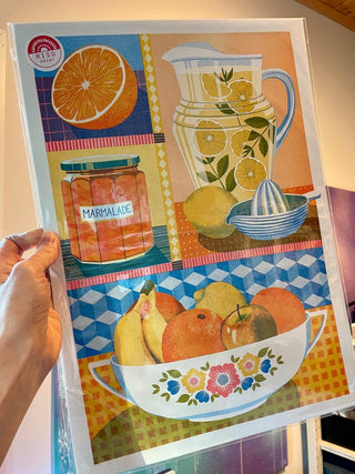Printer Johnson - Orange & Lemon- A3 Risograph Print - COLORPOP