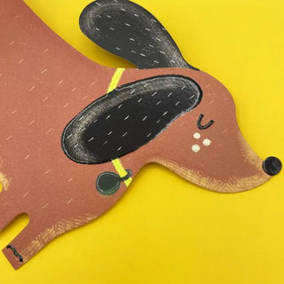 Raspberry Blossom - Dachshund Kort - COLORPOP