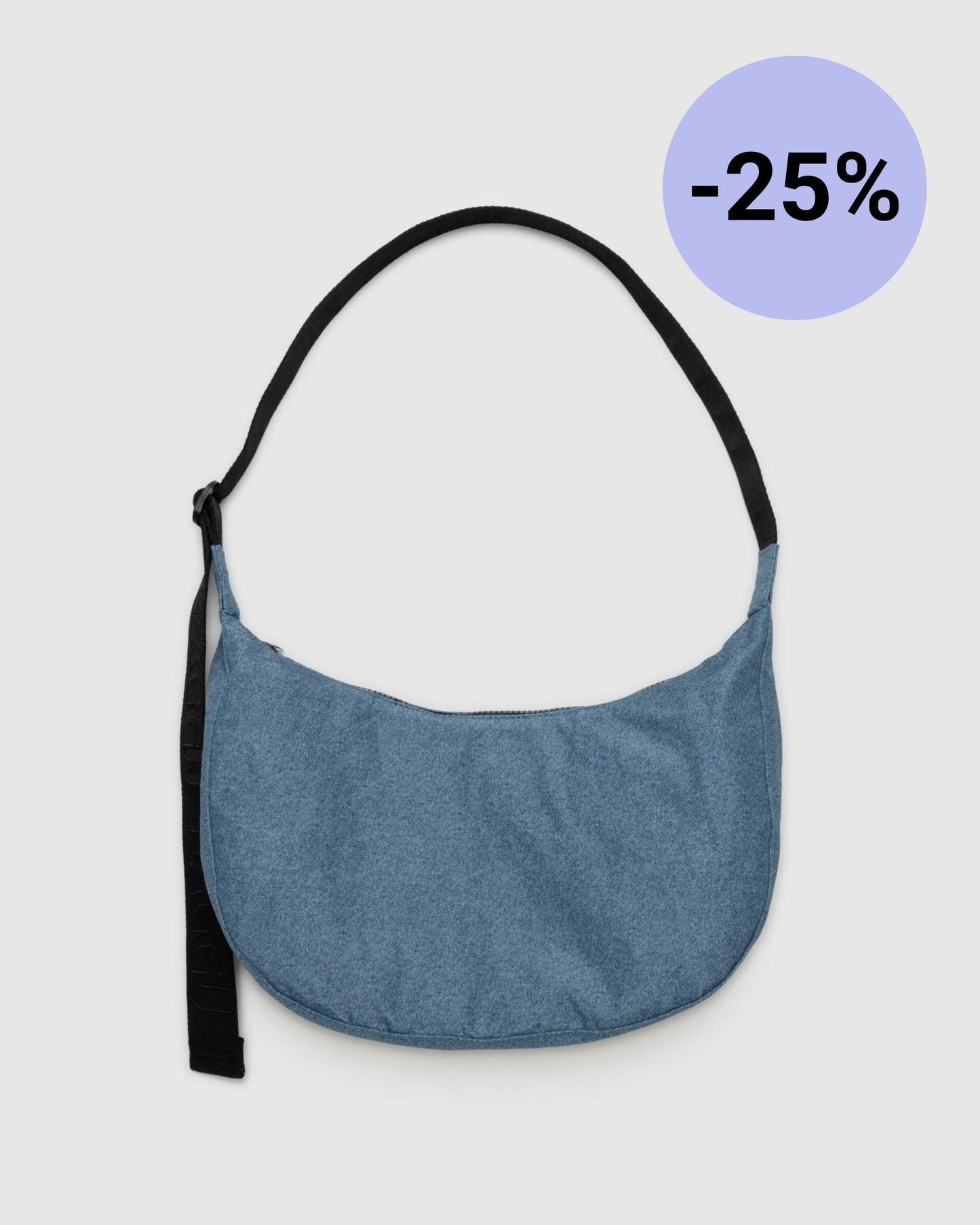 BAGGU Medium Crescent Bag - Digital Denim