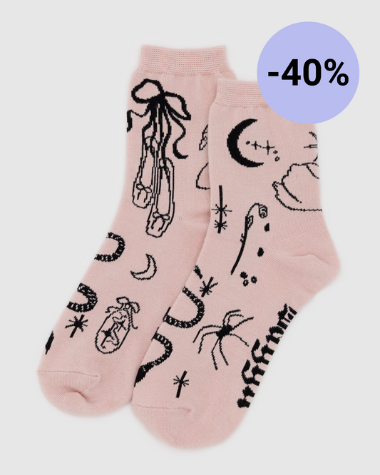 BAGGU Crew Sock - Ballet Icons
