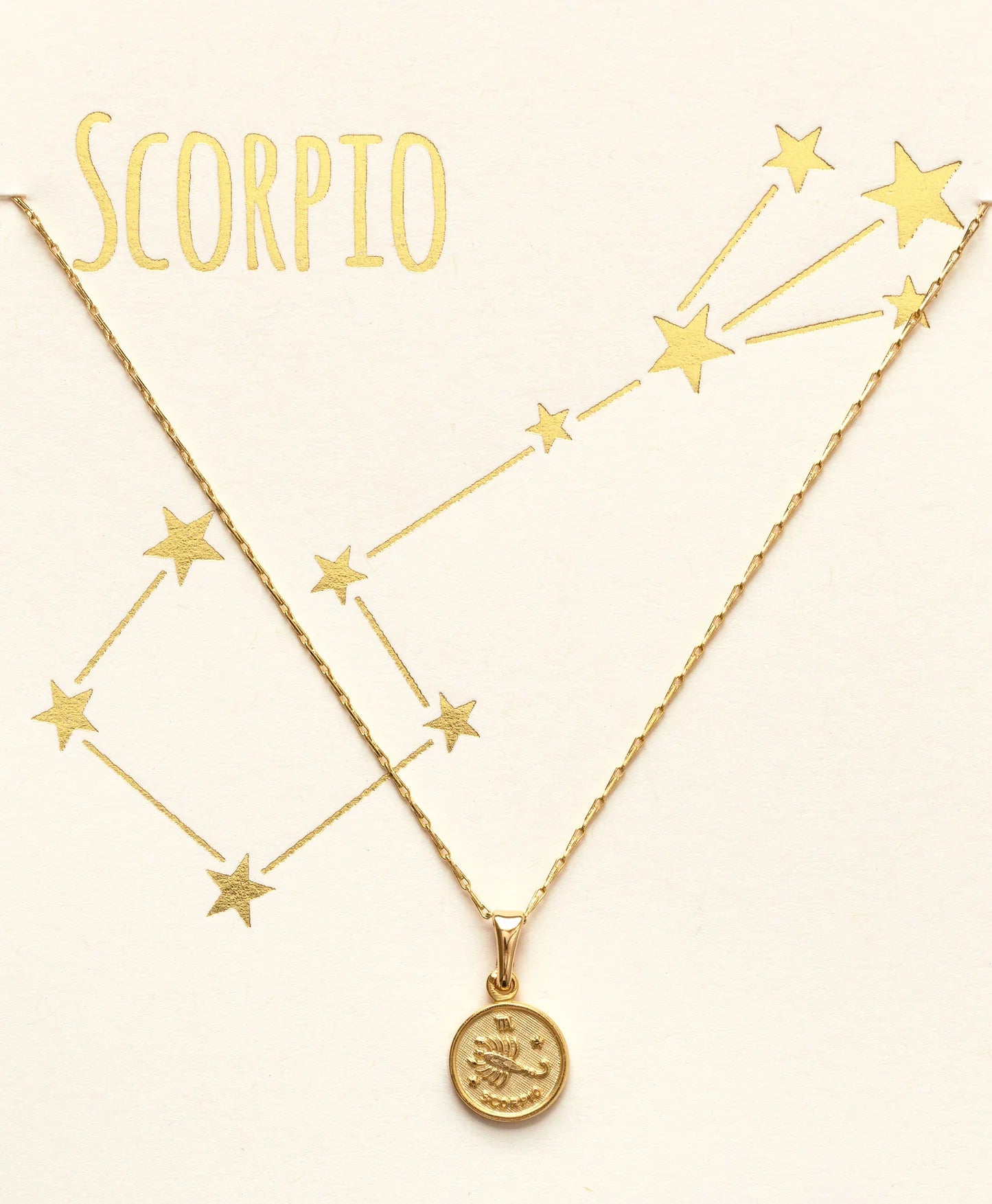 Tiny Zodiac Medallion - Scorpio