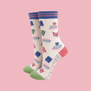 Sock Talk - Bambussokker Book Lover Str. 36-40 - COLORPOP