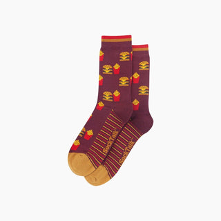 Sock Talk - Bambussokker Burger and Fries Str. 41-45 - COLORPOP