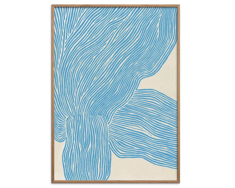 Rebecca Hein - The Line - Blue 30 x 40 cm