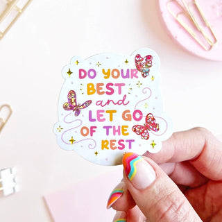 The Rosy Redhead - Do Your Best and Let Go of the Rest - Klistremerke - COLORPOP