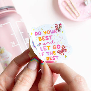 The Rosy Redhead - Do Your Best and Let Go of the Rest - Klistremerke - COLORPOP