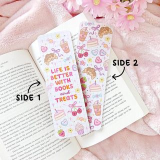 The Rosy Redhead - Life Is Better With Books and Treats - Bokmerke - COLORPOP