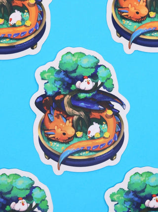 Thousand Skies - Bonsai - Hage Drage - Klistremerke (Transparent) - COLORPOP