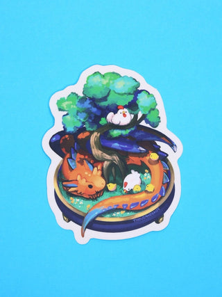 Thousand Skies - Bonsai - Hage Drage - Klistremerke (Transparent) - COLORPOP