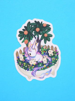 Thousand Skies - Bonsai - Hage Enhjørning - Klistremerke (Transparent) - COLORPOP