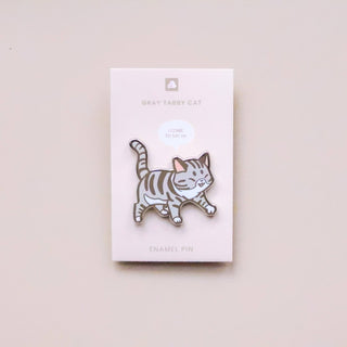 Thousand Skies - Grå Stripete Katt - Pins - COLORPOP