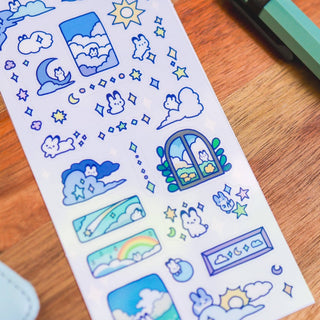 Thousand Skies - Klistremerkeark - Cloudy Bunnies - COLORPOP