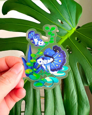 Thousand Skies - Midnight Half Moon Bettas - Klistremerke (Transparent) - COLORPOP