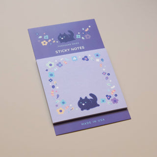 Thousand Skies - Sticky Notes - Floral Black Cat - COLORPOP