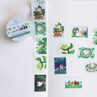 Thousand Skies - Washi Tape - Frimerke - type - Planter og Søte Dyr - COLORPOP