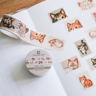 Thousand Skies - Washi Tape - Frimerke - type - Tabby Cats - COLORPOP