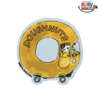 Three Potato Four - Busy Town - Doughnut Car Klistremerke - COLORPOP