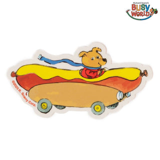 Three Potato Four - Busy Town - Hot Dog Car Klistremerke - COLORPOP