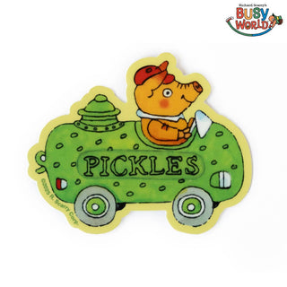 Three Potato Four - Busy Town - Pickle Car Klistremerke - COLORPOP