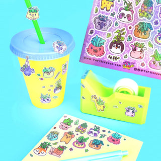 Turtle's Soup - Animal Planter Pots - Klistremerker - COLORPOP