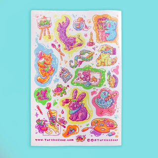 Turtle's Soup - Artsy Animals - Klistremerker - COLORPOP