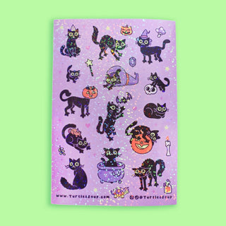 Turtle's Soup - Black Cats Halloween - Klistremerker - COLORPOP