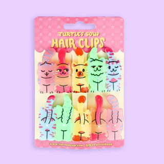 Turtle's Soup - Cat Butts - Sett med Hårklemmer - COLORPOP