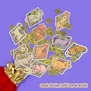 Turtle's Soup - Cute Floral Goat - Klistremerke - COLORPOP