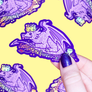 Turtle's Soup - Dragon Treasure (Holografisk) - Klistremerke - COLORPOP