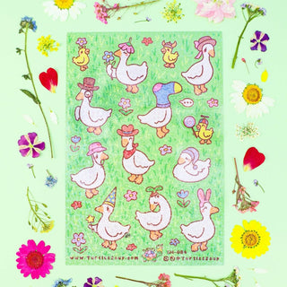 Turtle's Soup - Ducks with Hats - Klistremerker - COLORPOP