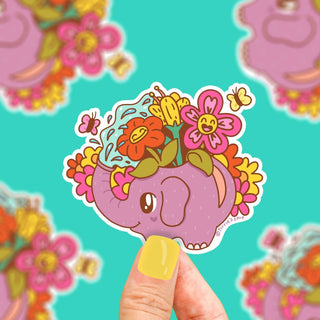 Turtle's Soup - Elephant Watering Can - Klistremerke - COLORPOP