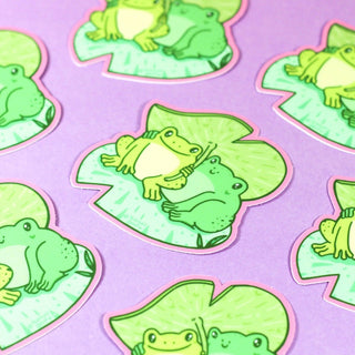 Turtle's Soup - Frogs on Lilypad - Klistremerke - COLORPOP
