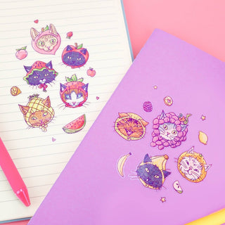 Turtle's Soup - Fruit Hat Cats - Klistremerker - COLORPOP