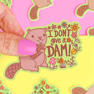 Turtle's Soup - I Don't Give A Dam Beaver - Klistremerke - COLORPOP