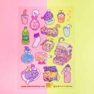 Turtle's Soup - Liquid Cats - Klistremerker - COLORPOP