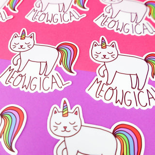 Turtle's Soup - Meowgical Rainbow Cat - Klistremerke - COLORPOP